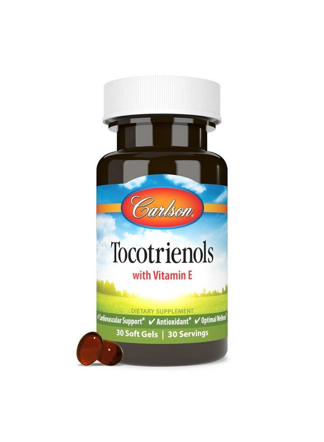 Carlson كارلسون - توكوتريينول، 40 ملغ، مع فيتامين E من مصدر طبيعي، غاما، ألفا، دلتا، بيتا، مصدر مستدام، 30 كبسولة لينة - Image 1