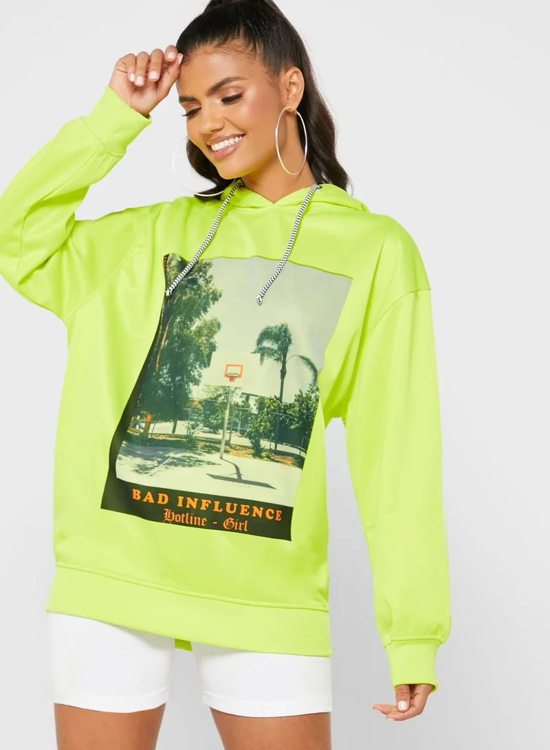 Missguided Graphic Hoodie