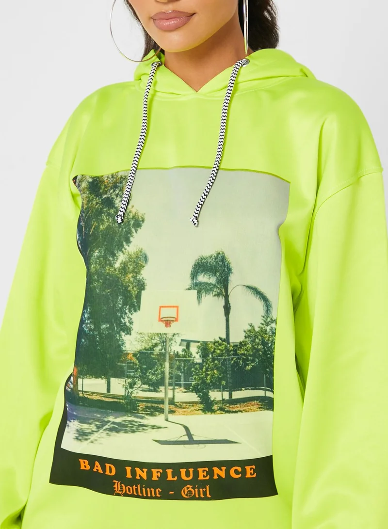 Missguided Graphic Hoodie