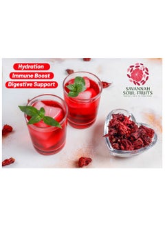 Savannah Soul Fruits Hibiscus Flower Hydration, Immune Boost, Digestive Support,Rich In Antioxidants,Vitamins And Minerals,Promot Overall Well-Being And Vitality,No Artificial Ingredients.No Artificial Colouring .  - Image 2