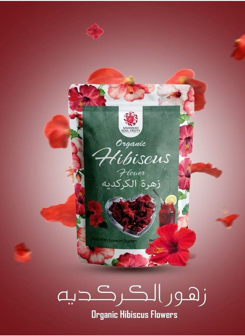 Savannah Soul Fruits - Hibiscus Flower Hydration, Immune Boost, Digestive Support,Rich In Antioxidants,Vitamins And Minerals,Promot Overall Well-Being And Vitality,No Artificial Ingredients.No Artificial Colouring . - Image 1