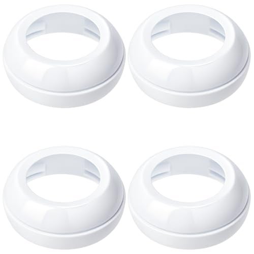 CHUBBIEE Premium Replacement Baby Bottle Nipple Rings for Philips Avent Bottle, Compatible Screw Bottle Collars for Avent Natural Plastic and Glass Bottles, BPA-Free, Secure Latch, Baby-Safe, 4-Pack - Image 1