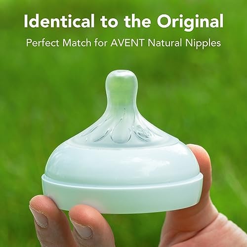 CHUBBIEE Premium Replacement Baby Bottle Nipple Rings for Philips Avent Bottle, Compatible Screw Bottle Collars for Avent Natural Plastic and Glass Bottles, BPA-Free, Secure Latch, Baby-Safe, 4-Pack - Image 2