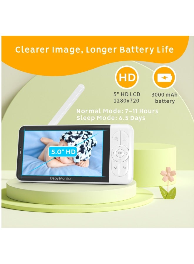 Neutral Inch Mobile Phone Remote Baby Monitor 2.0million Hd Wireless Intercom Baby Care Device Baby Monitor - Image 3