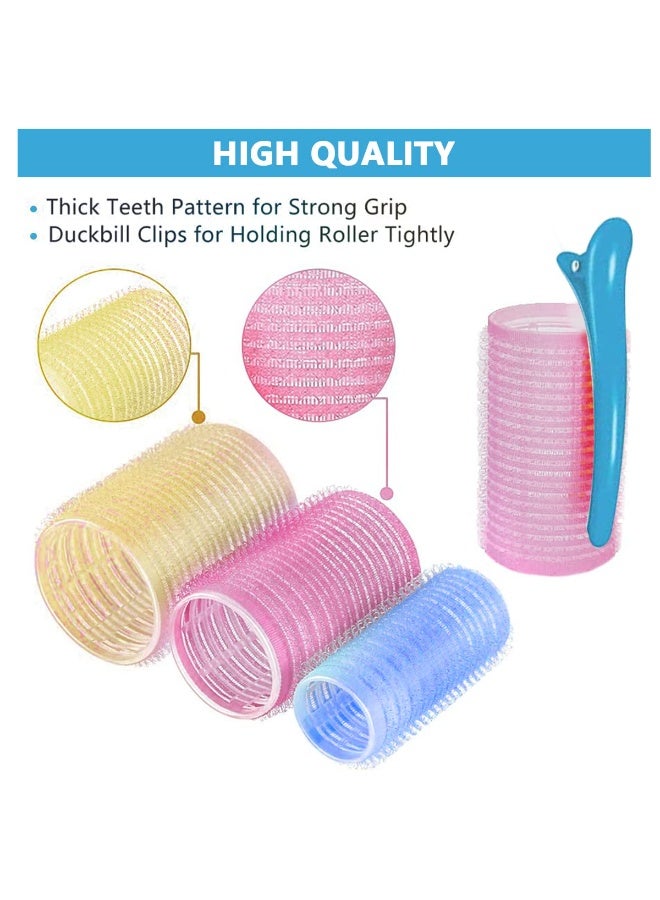 ماي كرييت مجموعة بكرات تجعيد الشعر MAYCREATE® بدون حرارة، 3 أحجام مشابك بكرات شعر سحرية ذاتية الإمساك للشعر الطويل والمتوسط ​​والقصير مع 6 مشابك شعر، ومشط شعر من الفولاذ المقاوم للصدأ - Image 3