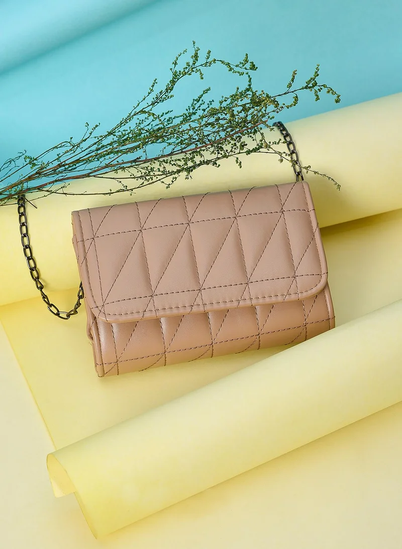 Haute Sauce Alice Beige Cross Body Bag