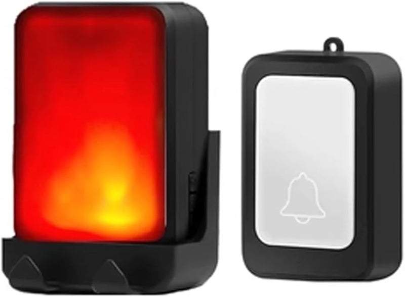 7 Color Light Music Doorbell For Deaf People Hearing Difficulties Black - Image 2