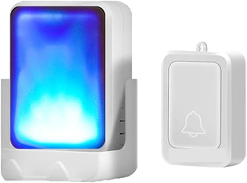 7 Color Light Music Doorbell For Deaf People Hearing Difficulties Black - Image 3