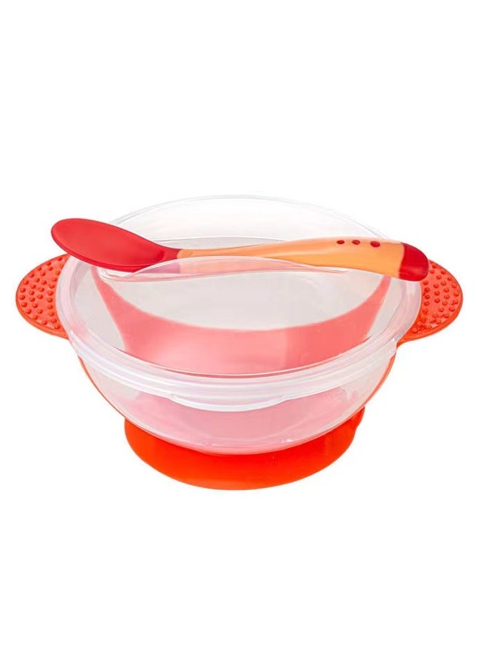 Baby Bowl and Spoon Set, Unbreakable Children Bowls with Open Spout, Toddler First Feeding Supplies - Image 1