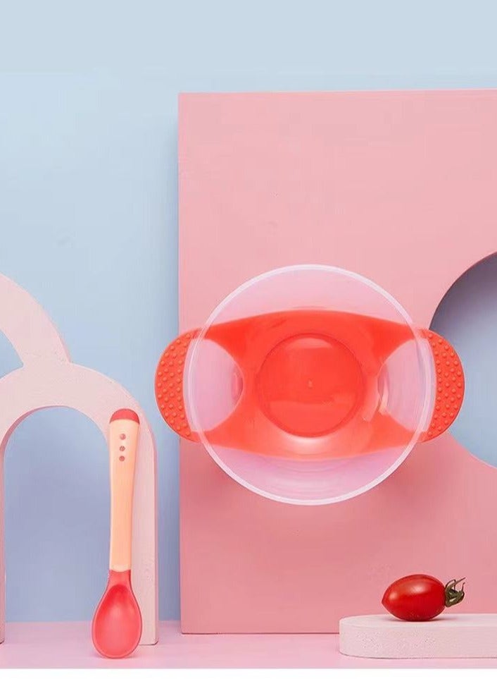 Baby Bowl and Spoon Set, Unbreakable Children Bowls with Open Spout, Toddler First Feeding Supplies - Image 3