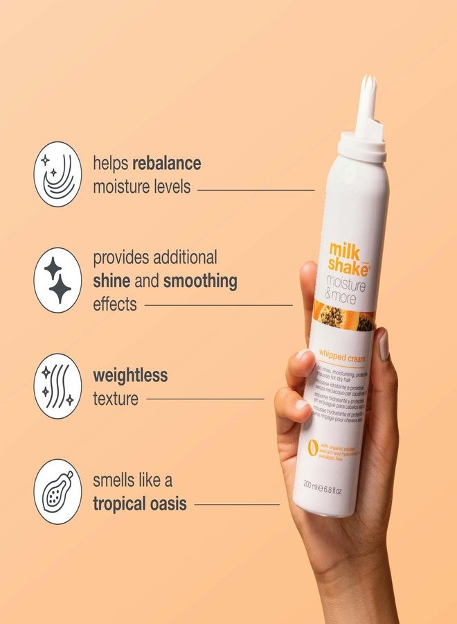 ميلك شيك كريم مخفوق مرطب للشعر - رغوة مرطبة للشعر بدون شطف | شعر أكثر لمعاناً وإشراقة صحية | يعزز النعومة | 200 مل (6.8 أونصة سائلة) - Image 3