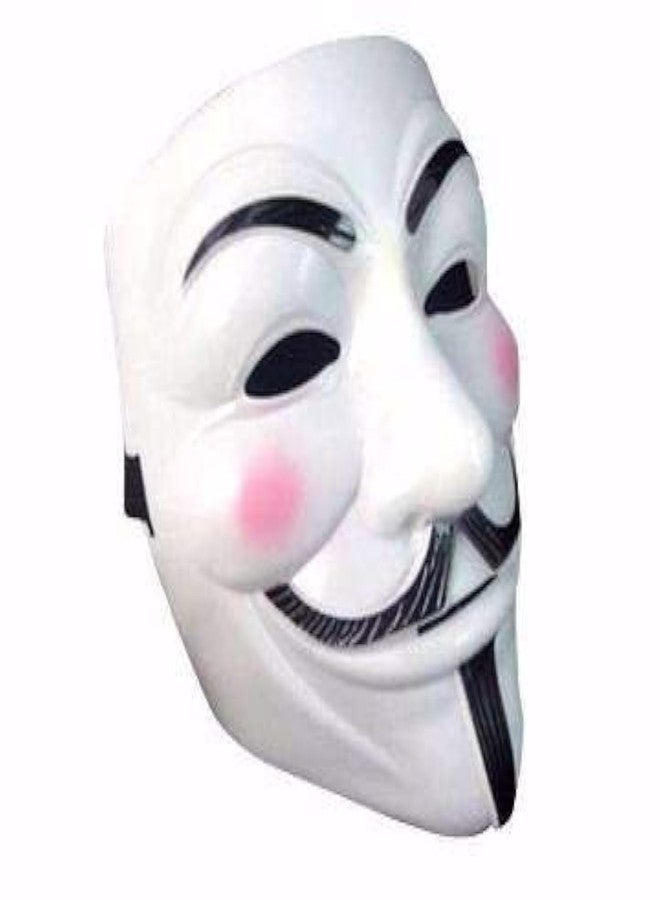 FAVELA V for Vendetta Plastic Fawkes Mask Anonymous VIP Edition Face-Mask Cosplay Protest (Set of 5) - Image 2