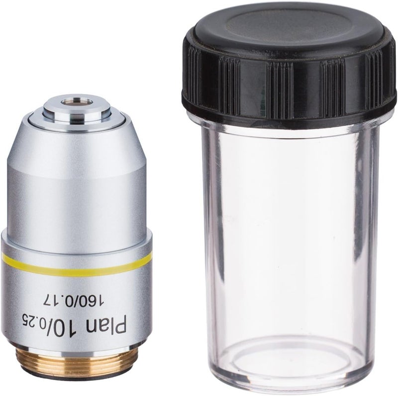 AmScope AmScope PA10X 10X Plan Achromatic Microscope Objective - Image 1
