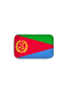 971ميديا علم اريتيريا - بادج معدني مطلي بطبقة إيبوكسي مع دبوس مغناطيسي أنيق ومتین لا يتسبب في تمزيق الملابس  - Image 2