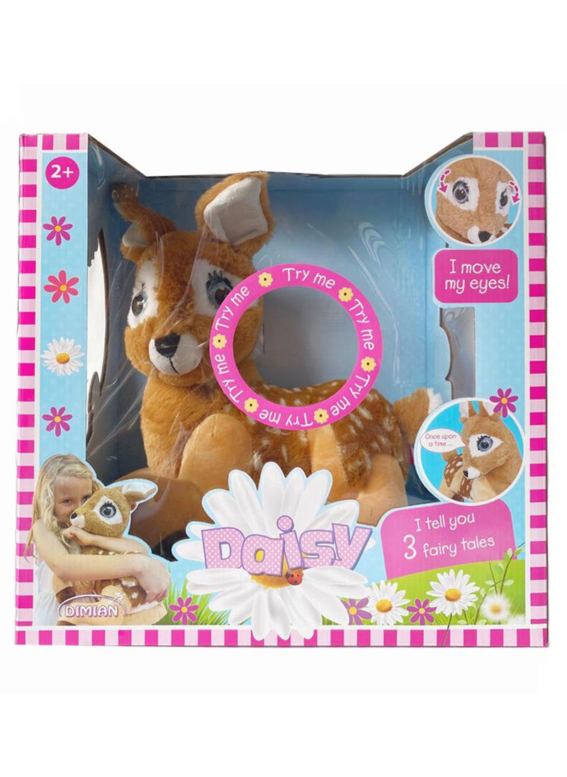 Bambolina - BAMBOLINA PLUSH DAISY WITH MOVING GLITTER EYES & SPEAKING THREE FAIRY TALES - ENGLISH VERSION. - Image 1