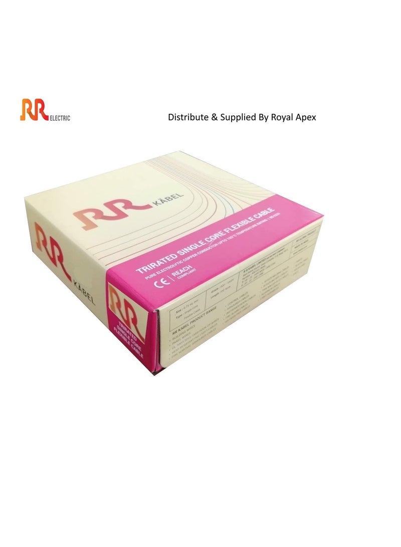 RR RR Multi Strand Pure Copper Single Core Flexible Cables | Trirated Electrolytic Conductor up to 105C Fire Resist Electric Panel Wire | BS6231 ISO9001 CE Compliant 100Y(90m) Roll (1.5mm, Yellow)  - Image 3
