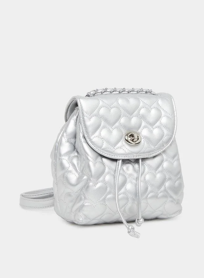Styli Styli Heart Quilted Backpack