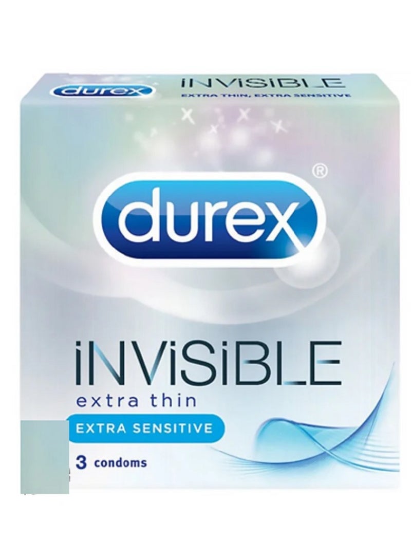 دوريكس بلاي واقيات ذكرية ديوركس إنفيزيبل 3 الحساسة