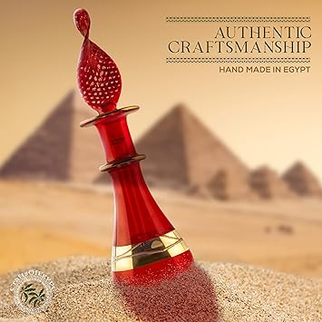 CraftsOfEgypt زجاجات عطر مصغرة مصنوعة يدويًا من مصر من CraftsOfEgypt زجاجات عطرية للزيوت العطرية مجموعة من زجاجات زخرفية كل منها 2 بارتفاع 5 سم بألوان متنوعة 20 - Image 5