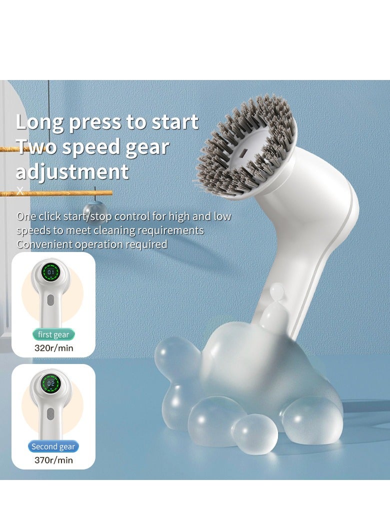 New model handheld kitchen household dishwashing brush pot ladle bath brush artifact multifunctional electric cleaning brush - Image 4