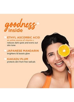 Plum Vitamin C Foaming Face Wash With Mandarin | For Glowing Skin | For Gentle Cleansing | For Hyperpigmentation & Dull Skin | Sulphatefree | 100% Vegan 110Ml Transparent  - Image 5