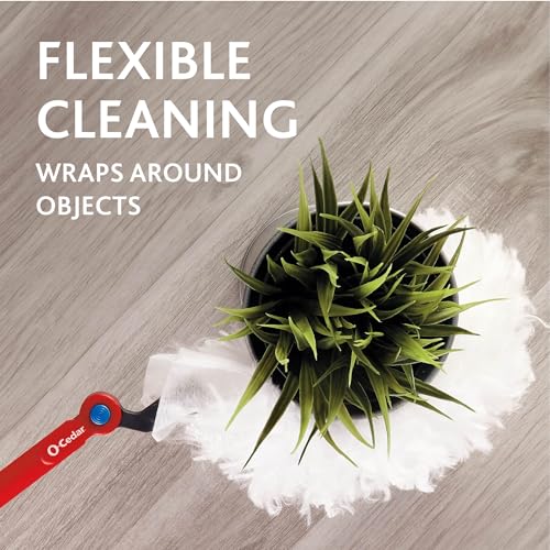 o cedar O-Cedar Flex & Catch Heavy Duty Dusting Kit with 3 Disposable Duster Refills | Extendable 3 Ft Handle with Stay-On Duster Hook | Traps 3X More Dust Than Feather Dusters - Image 3