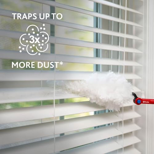 o cedar O-Cedar Flex & Catch Heavy Duty Dusting Kit with 3 Disposable Duster Refills | Extendable 3 Ft Handle with Stay-On Duster Hook | Traps 3X More Dust Than Feather Dusters - Image 4
