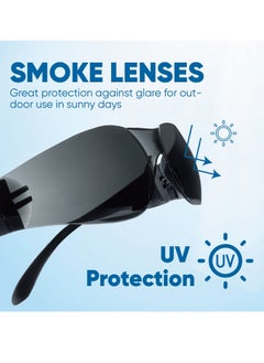 Y&D Tinted Safety Glasses, 12 pairs per box Eyewear Protective Glasses Goggle, Strong Impact Resistant Lens for Laboratory, Construction,gardening, Industrial Safety, Craft,Clear  - Image 4