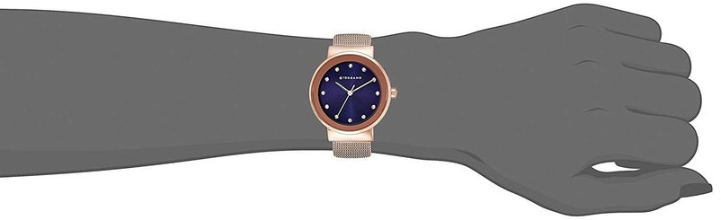 Giordano Analog Watch for Women with Rose Gold Case, Crystal Studded Dial and Classy Metal Mesh Band, Ladies Wrist Watch Gift for Women A2047 - Image 5
