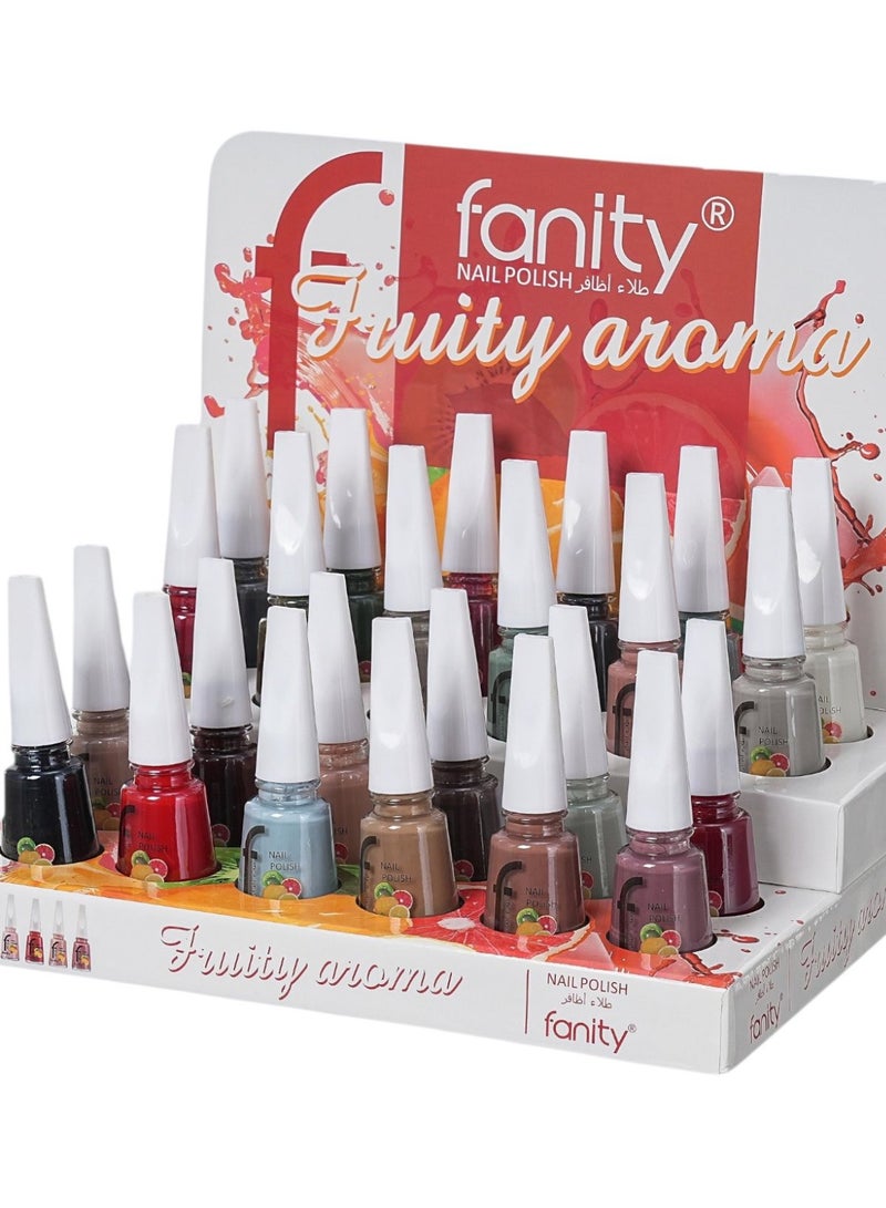 24-Piece Nail Polish Multicolour