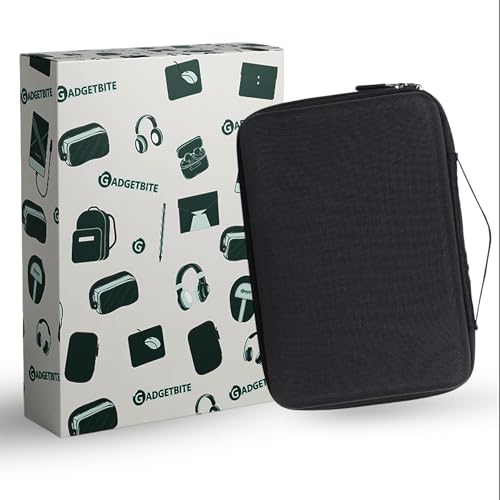 GadgetBite Hard Travel Electronic Organizer EVA Case for MacBook Power Adapter Chargers Cables Power Bank Magic Mouse Hard Drive USB Flash Disk SD Card Small Portable Accessories Bag -Black - Image 2