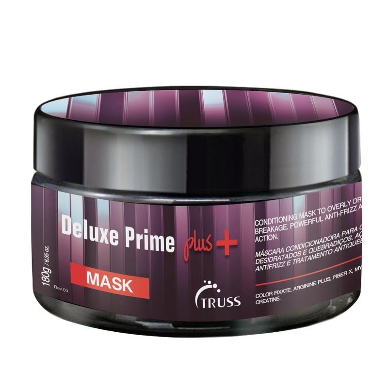 TRUSS Deluxe Prime + Mask - Deep Conditioning Hair Mask for Damaged Hair - Targeted Care for Dry, Brittle & Discoloured Strands - Frizz Control & Breakage Defense (6.35 Oz) - Image 1