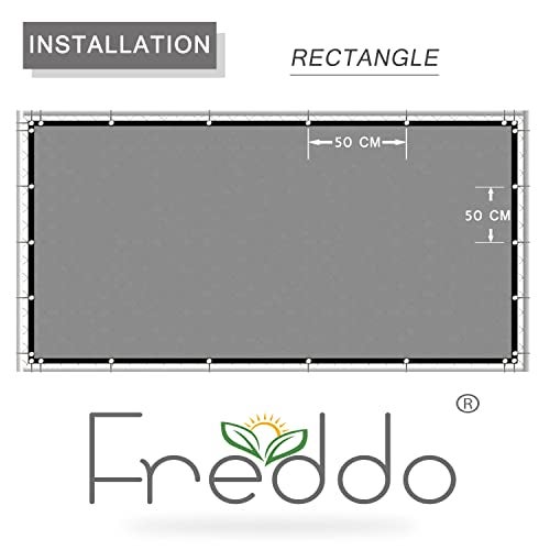 FREDDO Privacy Screen Fence Shade Net for Balcony, Garden, Terrace & Outdoor Fence – Heavy Duty with Polyester Band, Brass Eyelets & Tie Cords (Beige, 1.5 x 5 Mtr) - Image 4