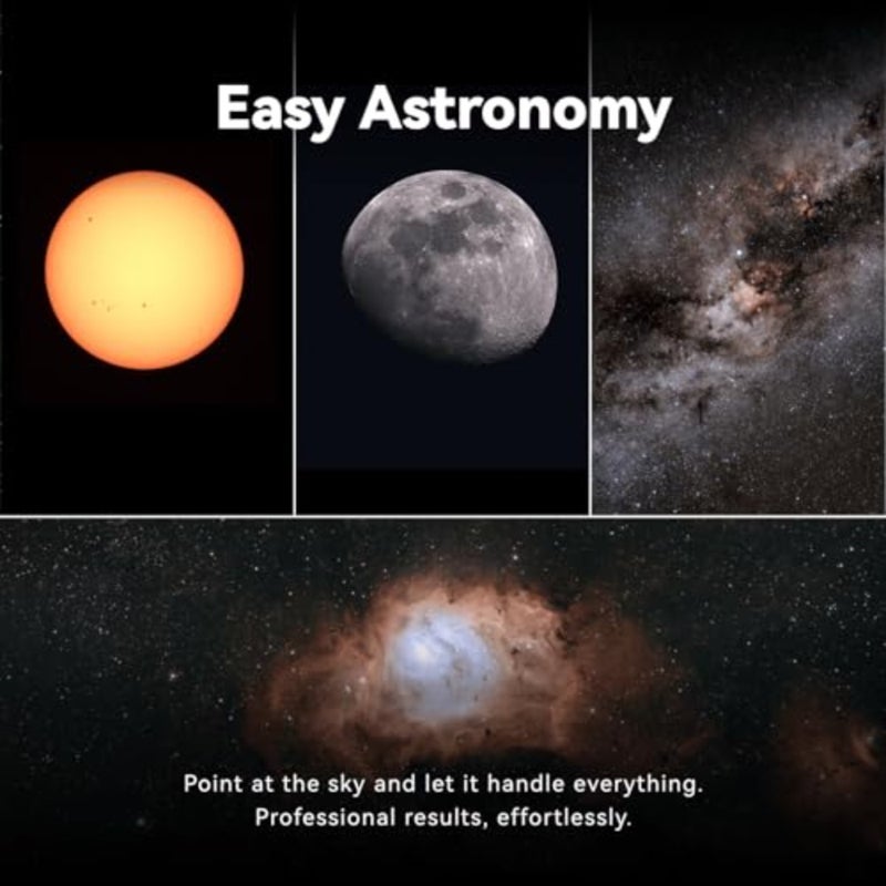 Dwarf 3 Smart Telescope - Portable, Capture Astronomy/Wildlife/Panorama, EQ Mode, Cloud Processing, 4K Auto-Tracking, Ultra-Light 3lb, Suits All Ages - Image 3