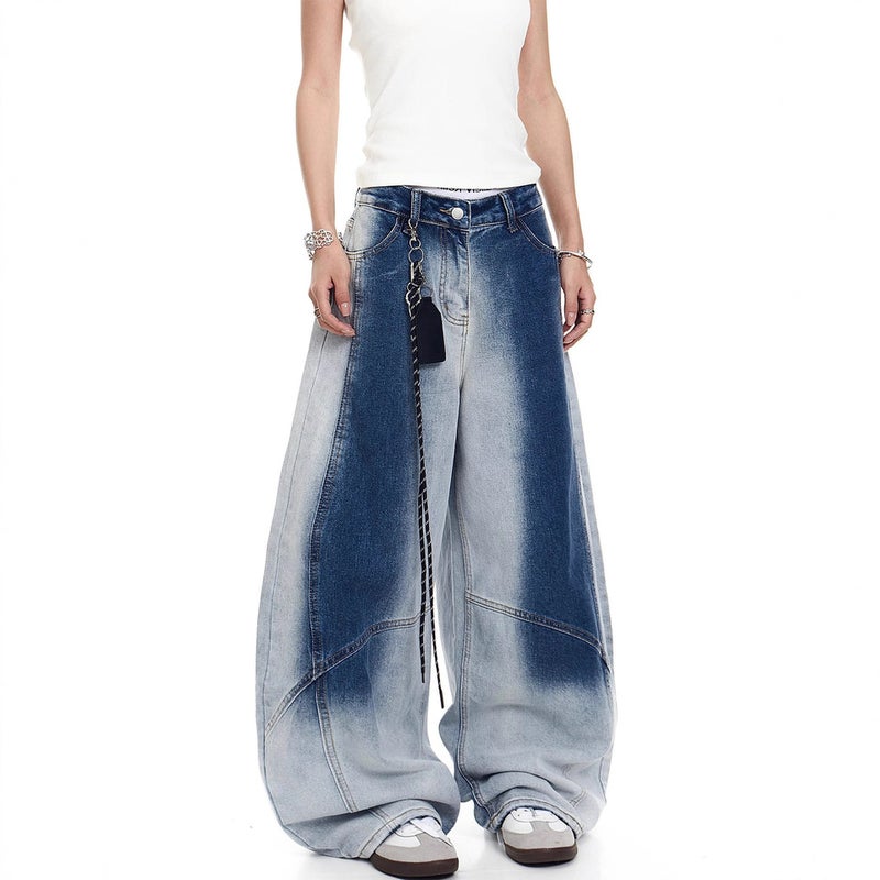 Unisex Classic Denim Jeans Loose Fit Daily Outdoor Wear - Image 2