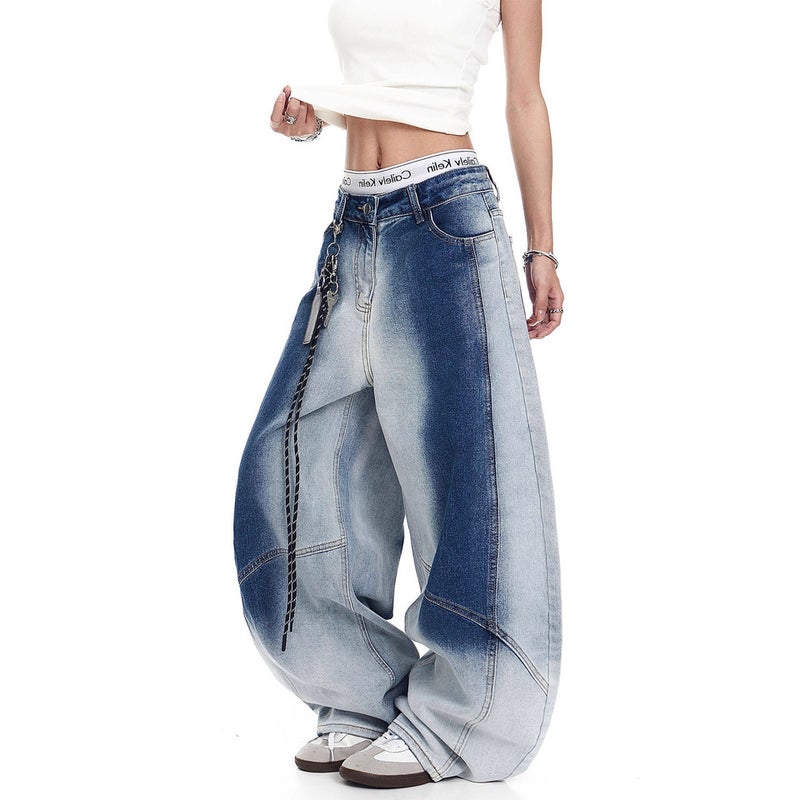 Unisex Classic Denim Jeans Loose Fit Daily Outdoor Wear - Image 4