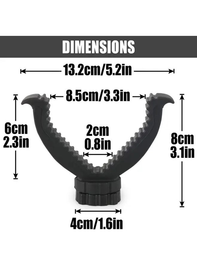 Heavy Duty 360 Degree Rotation V Yoke Tripod Head Model HTPV005 For Telescope Hunting Camera - Image 4