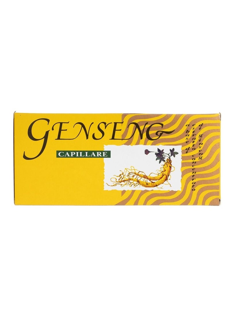 GENSENG CAPILLARE Ginseng Ampoules For Hair Loss Treatment 10 Ml x 12 Ampoules  - Image 1