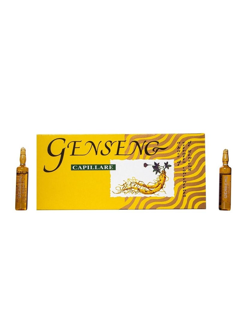 GENSENG CAPILLARE Ginseng Ampoules For Hair Loss Treatment 10 Ml x 12 Ampoules  - Image 2