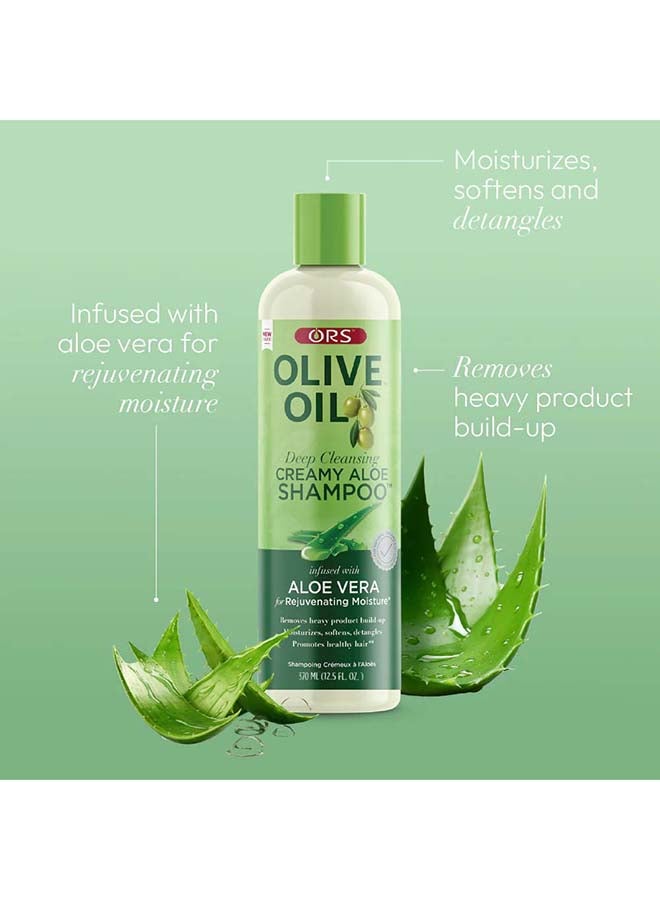 ORS Olive Oil Creamy Aloe Shampoo 12.5 Oz - Image 3
