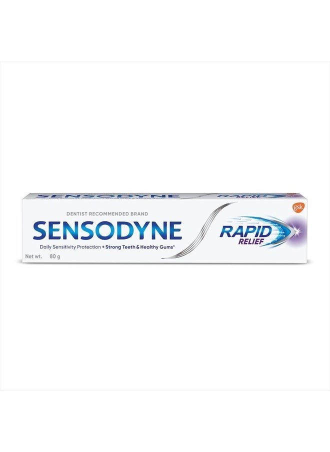 Sensitive Toothpaste Rapid Relief - 80 gm Pack of 2