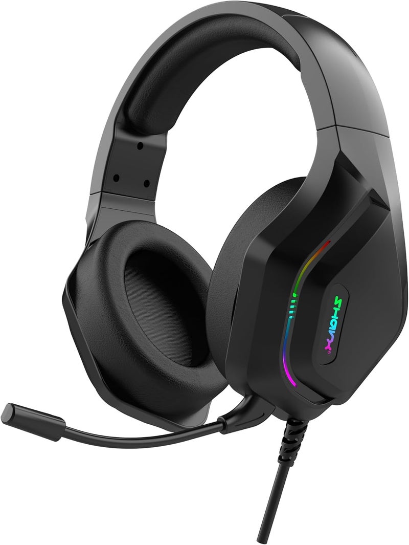 4-in-1 Gaming Bundle - Gaming Keyboard (Backlit EN/AR 104 Keys), High-Precision 7200 DPI Mouse, RGB Headset with Noise Cancelling Mic, XL RGB Mouse Pad - Image 4