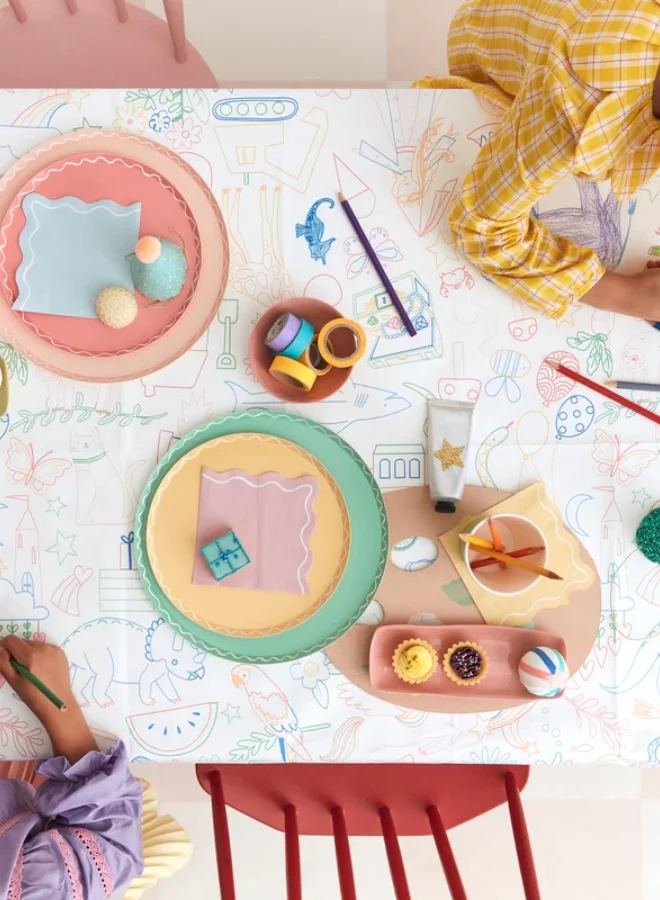 Meri Meri Colour In Activity Tablecloth