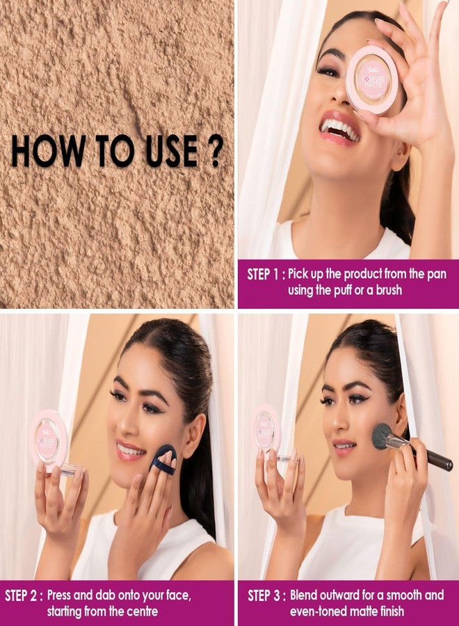 جلام 21 بودرة جلام 21 فور إيفر مات المضغوطة | لمسة نهائية مطفية عالية الوضوح | توحد لون البشرة | تخفي العيوب | تدوم حتى 12 ساعة | تركيبة خفيفة الوزن | مقاومة للتعرق - لون عاجي 9 غرام - Image 4