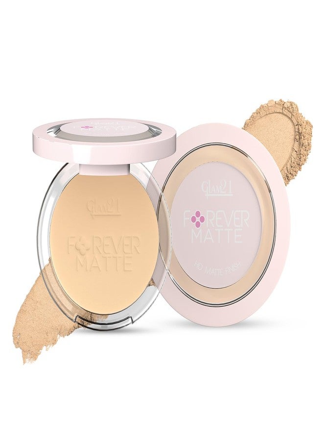 جلام 21 بودرة جلام 21 فور إيفر مات المضغوطة | لمسة نهائية مطفية عالية الوضوح | توحد لون البشرة | تخفي العيوب | تدوم حتى 12 ساعة | تركيبة خفيفة الوزن | مقاومة للتعرق - لون عاجي 9 غرام - Image 1