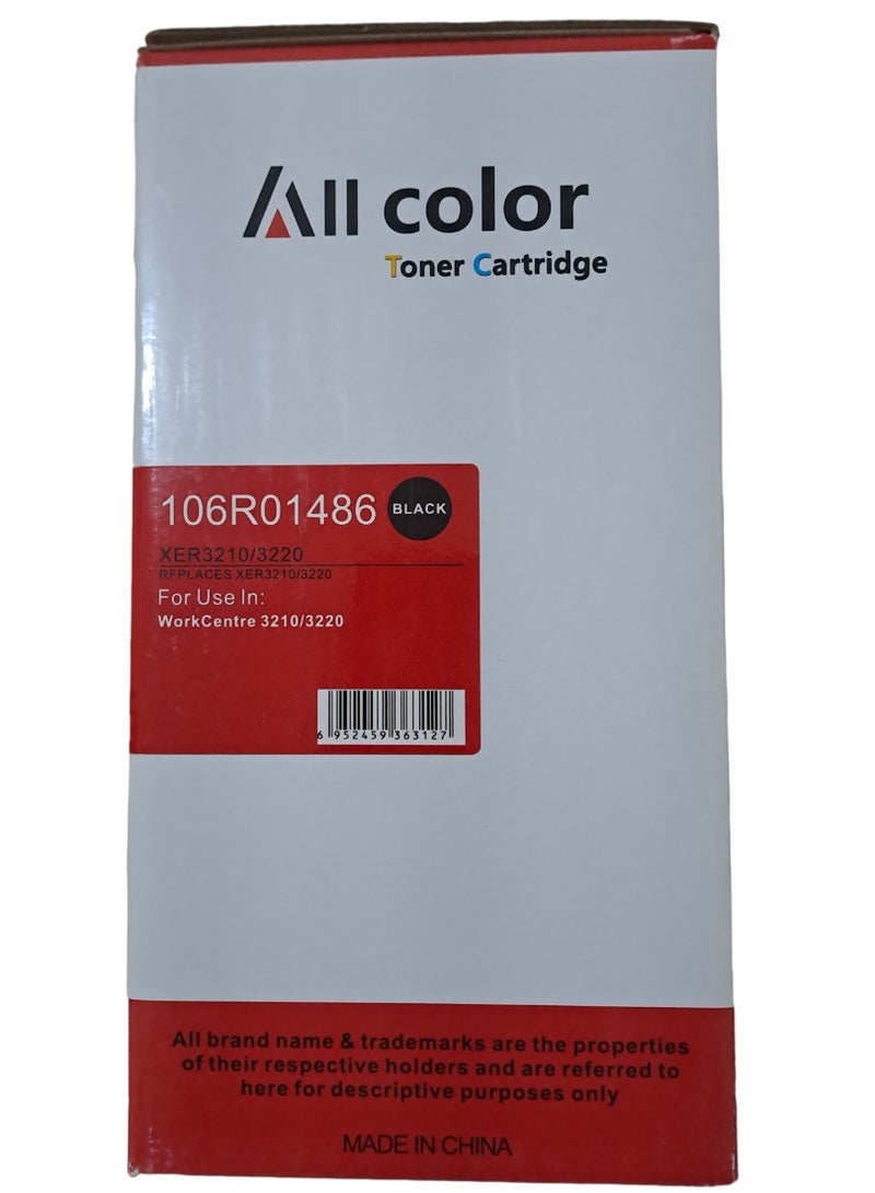 اول كلور خراطيش حبر متوافقة مع زيروكس 3210 خرطوشة حبر WC3210 106R01500 CWAA0776 خرطوشة حبر ليزر أسود متوافقة مع طابعة WorkCentre 3210 3220. - Image 2