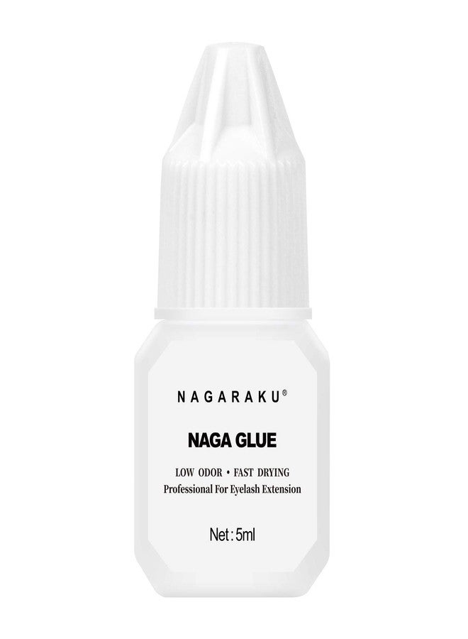NAGARAKU Strong Eyelash Extension Glue 5ml/2-3s Fast Drying/Retention 30-40 Days/Mild Smell Slightly Irritant/Storage Time 5-6 Months Lashes Adhesive Glue Professional Use Only - Image 1