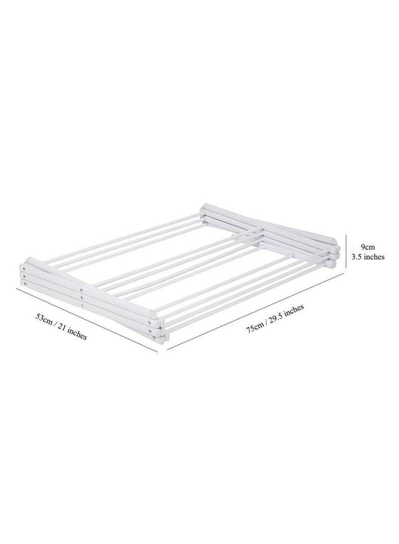 Alissa Premium Clothes Drying Rack Clothes Hanging Rack Foldable Portable Adjustable Clothing Rack Dry Cloth Drying Rack Stand Cloth Rack Hanger Clothes Rack for Air Drying Clothing Sturdy Durable  - Image 5