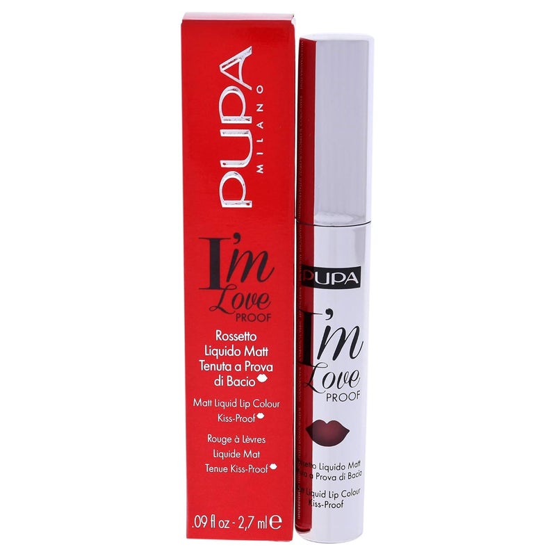 PUPA بوبا أنا حب برهان لون شفاه سائل مطفي - 003 روز نود ميلانو للنساء - 0.09 أونصة أحمر شفاه