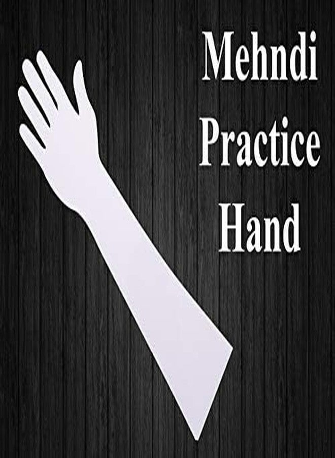 Barcrock Acrylic Reusable Washable Mehndi Practice Hand, Pack of 1 (White) - Image 3